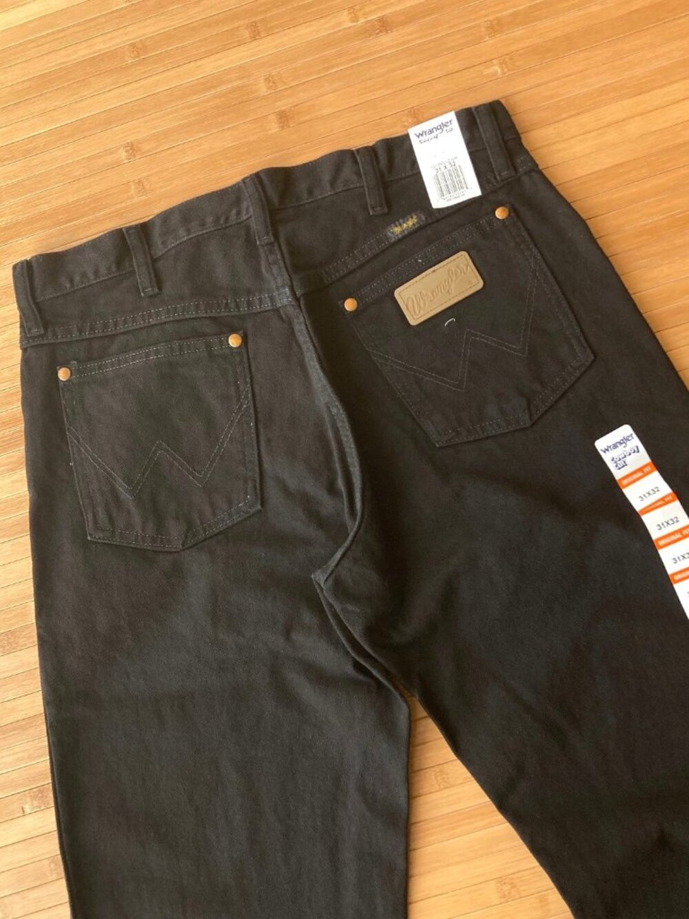 Wrangler Cowboy Cut Original Fit Jeans Straight Leg Mens 31x32 Shadow Black NWT - Picture 9 of 10